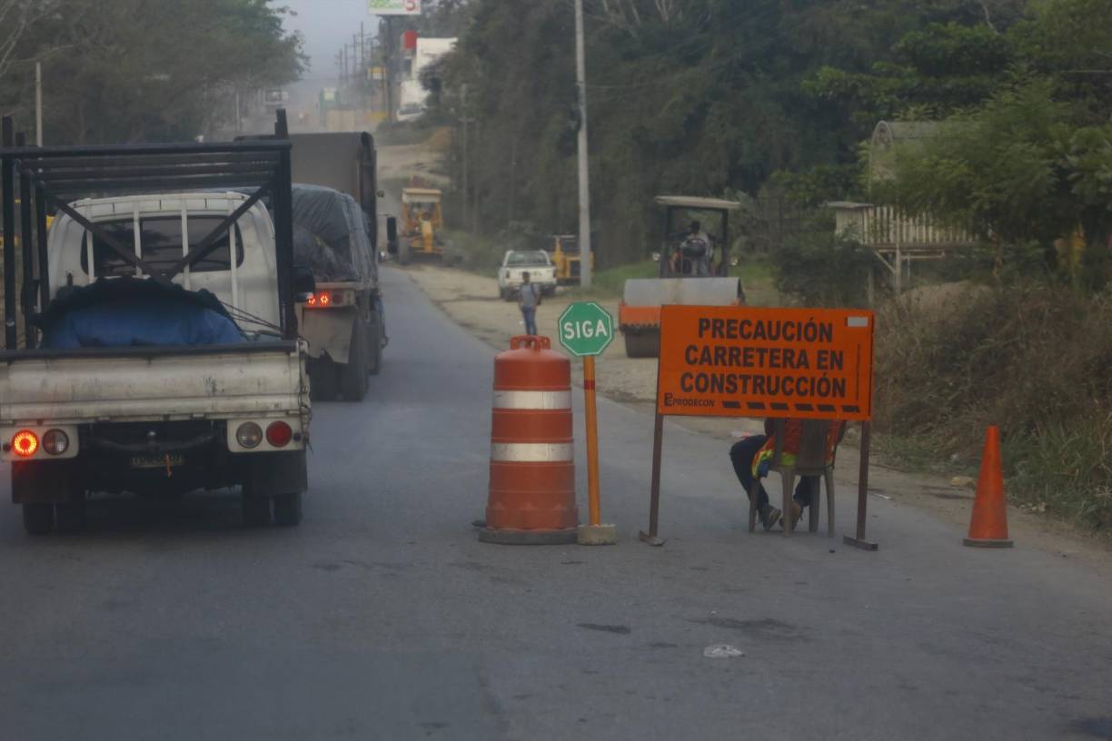 Los conductores tienen que tener paciencia al momento de transitar por la zona. 