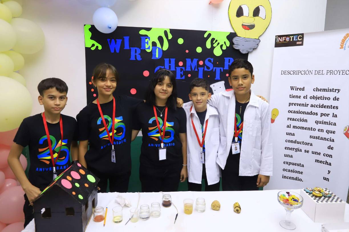 Jhonny Martínez, Saraí Turcios, Julieth Tábora, Christopher García y Edson Rivera