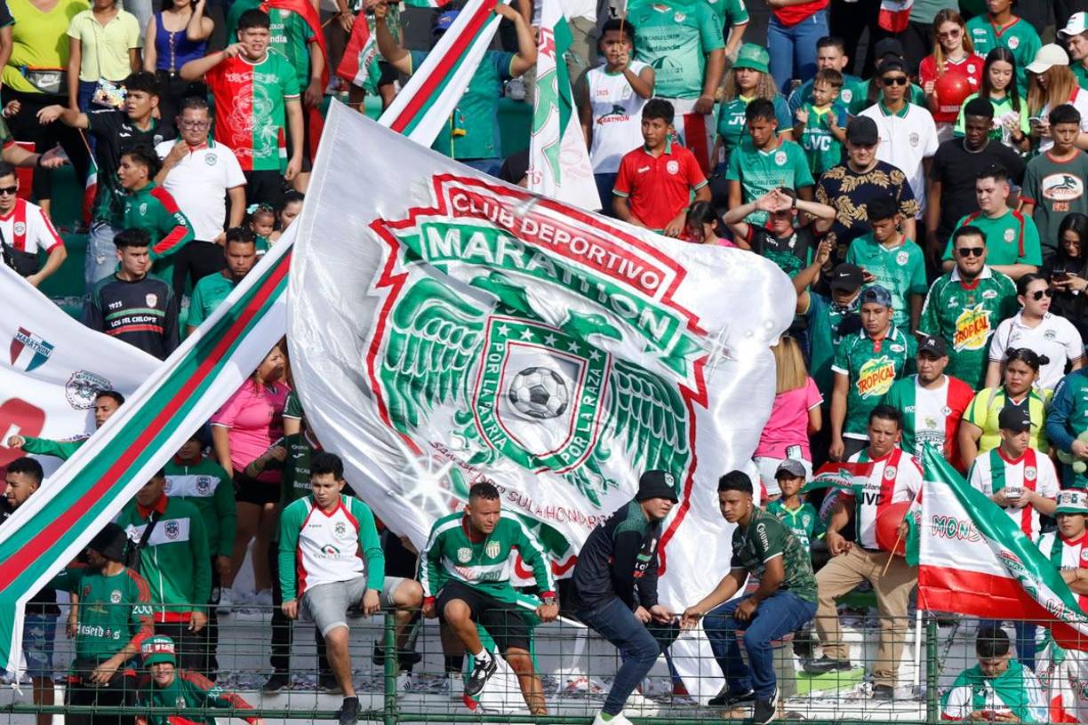 Los aficionados del Marathón festejaron el 98 aniversario de su club en el estadio Yankel Rosenthal con el triunfo (3-0) sobre la UPN.