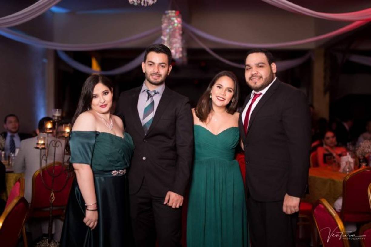 Anggie Reyes, Eduardo Mejía, Hilda Méndez y Javier Brito.