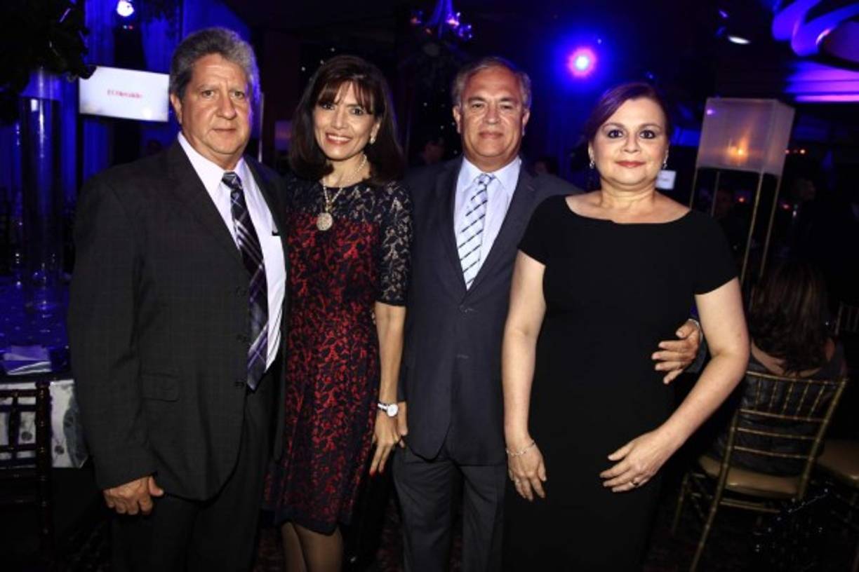 Aldo y Marlen Lanza con Octavio y Guisela Membreño.