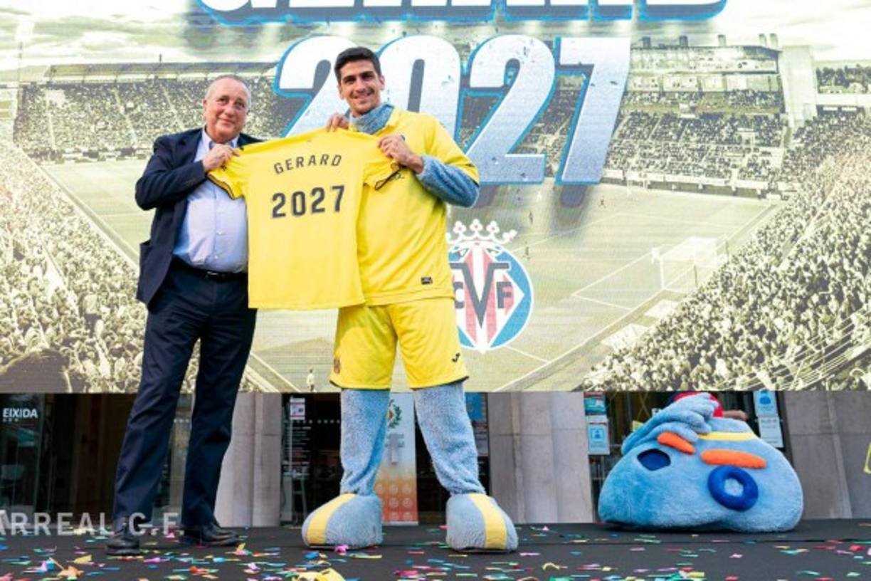 El Villarreal CF ha anunciado la renovación y mejora del contrato de su delantero Gerard Moreno, que ampliará en cuatro temporadas más a las dos que le restaban para finalizar el mismo, por lo que concluirá en junio de 2027. Foto Twitter Villarreal.