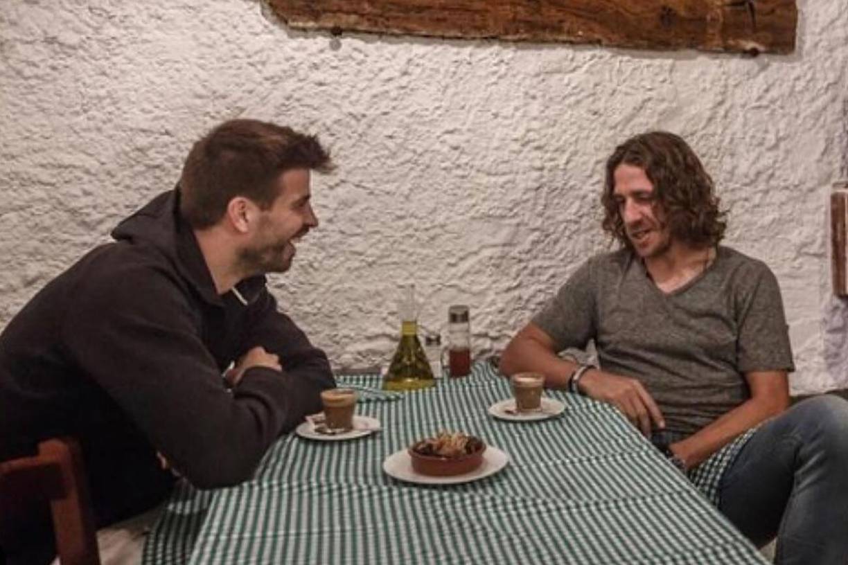 Carles Puyol es muy amigo de Gerard Piqué, con quien compartió en el Barcelona y la Selección de España.