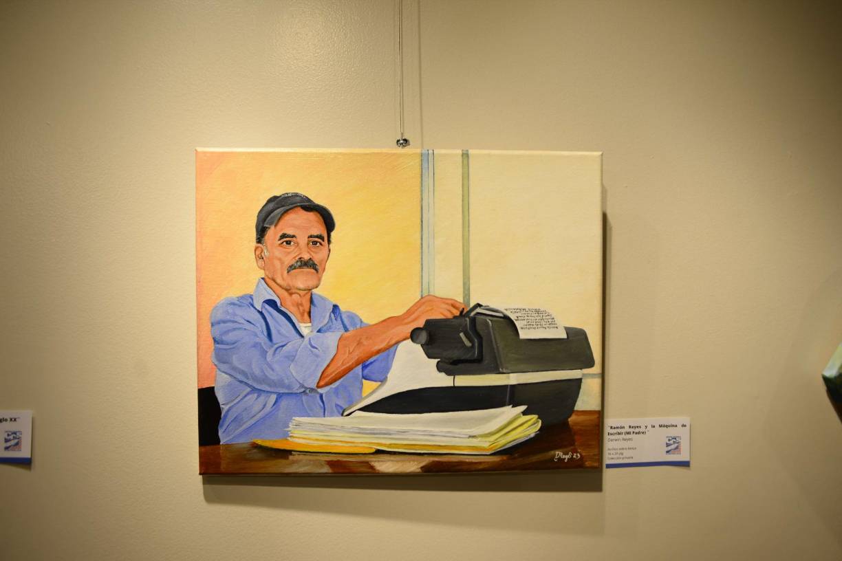 “Uno de los cuadros pintados por Darwin Reyes