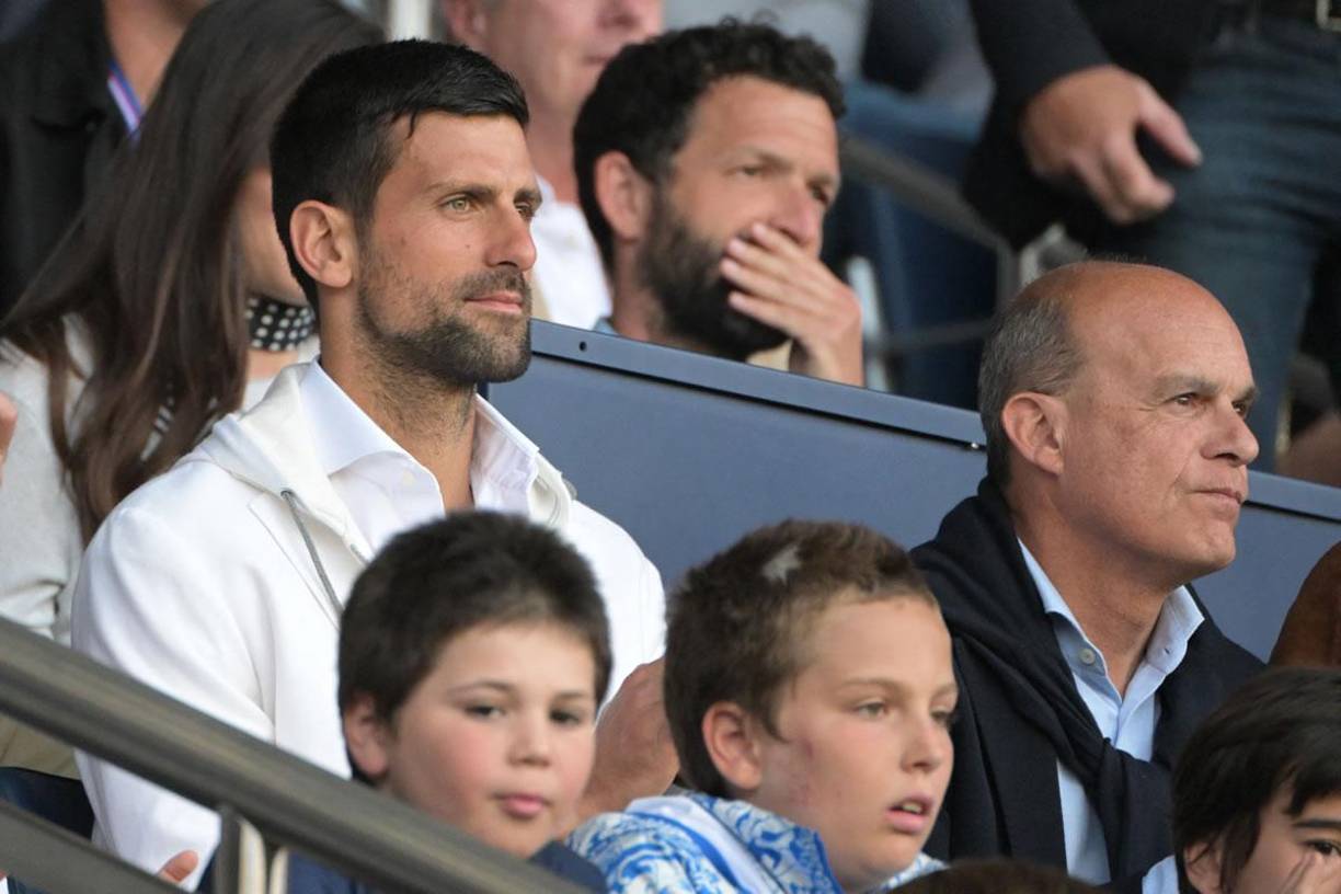 El tenista serbio Novak Djokovic no se quiso perder la despedida de Lionel Messi del PSG.