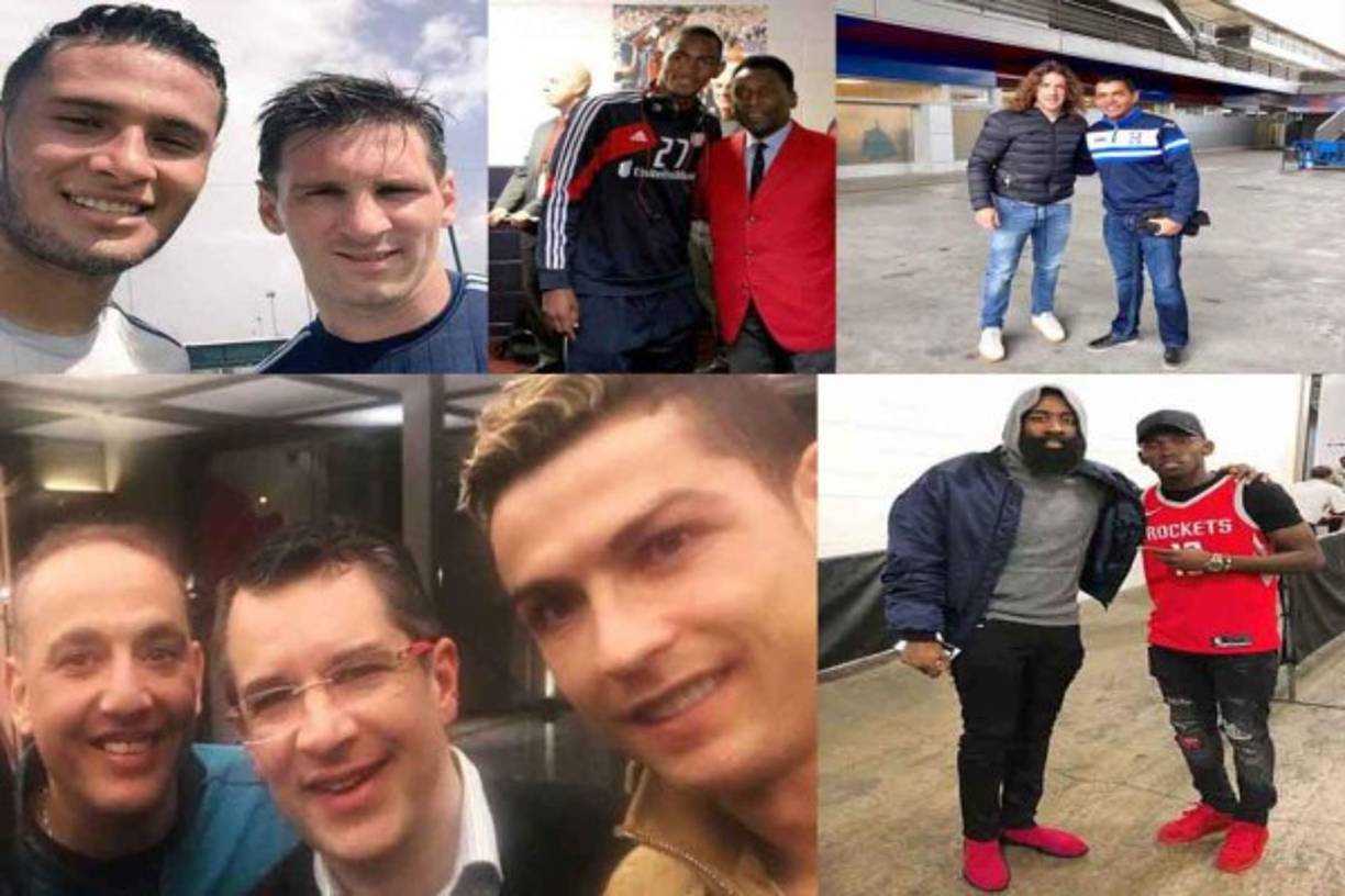 En los últimos días varios catrachos han podido compartir con las estrellas. Hoy te presentamos los hondureños que han estado con cracks de los deportes.