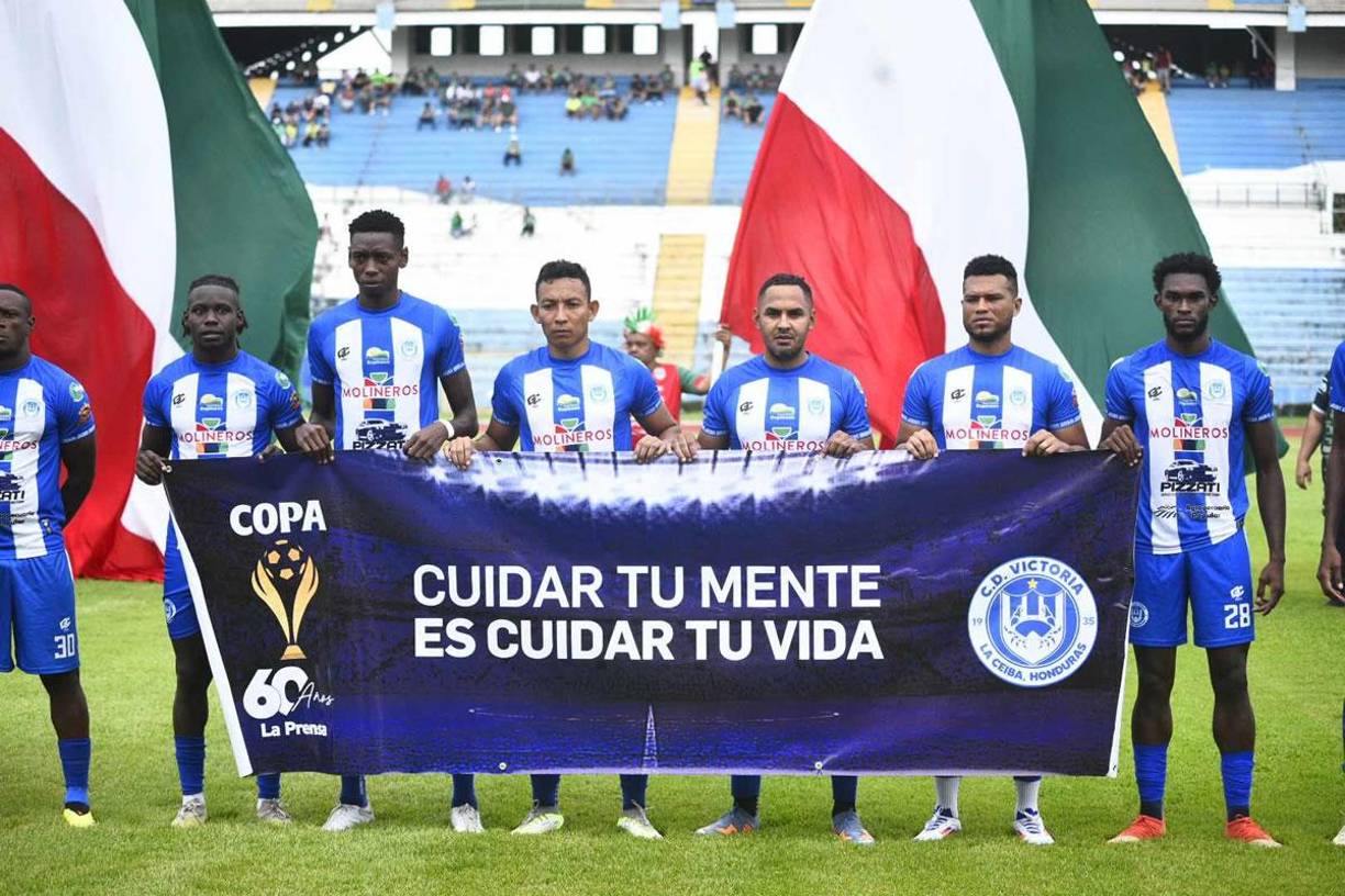 El partido entre Marathón y Victoria fue a beneficio del proyecto Salud Mental con apoyo a toda la comunidad de Honduras.