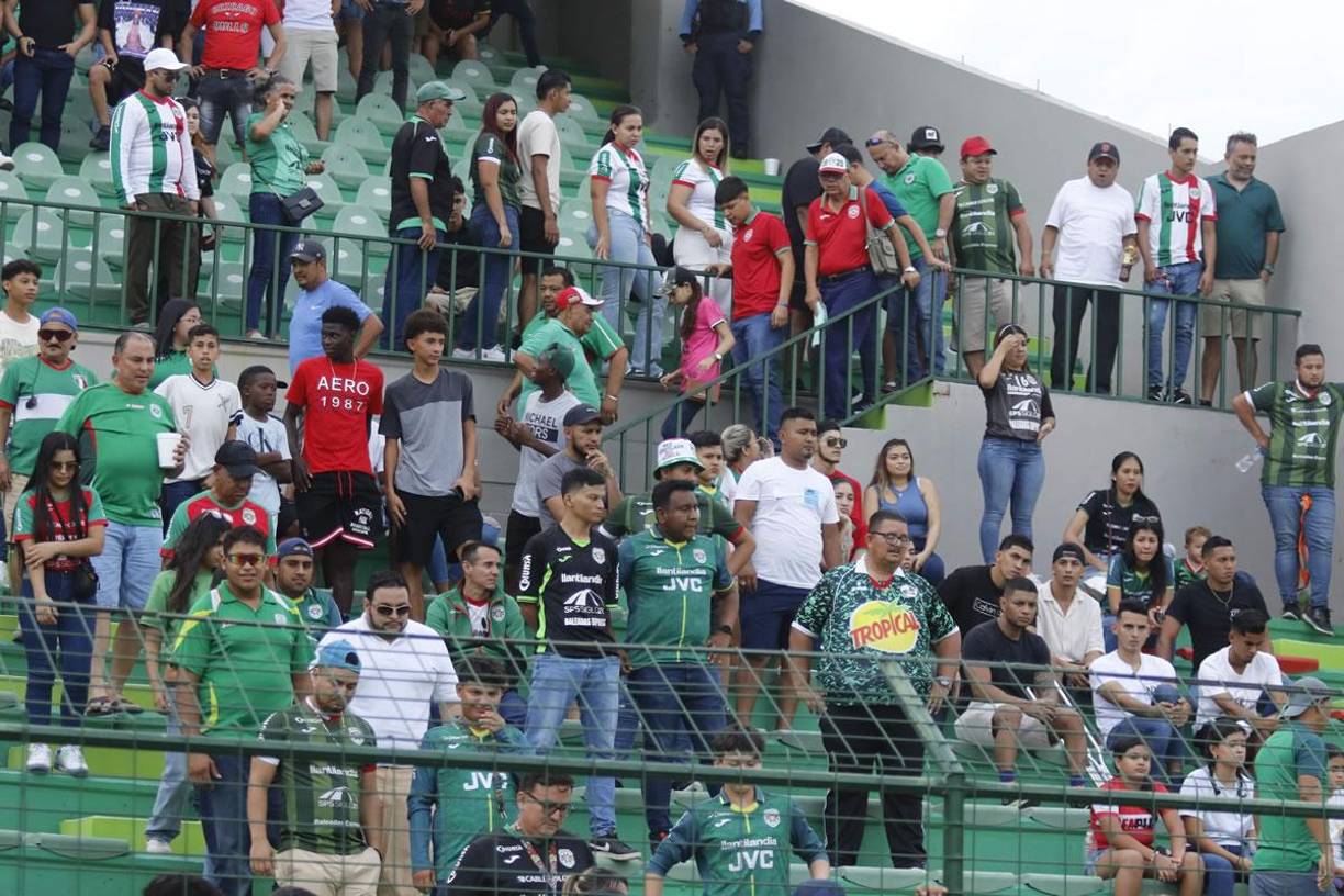 Los seguidores del conjunto verdolaga sufrieron en las graderías por la derrota del Marathón.