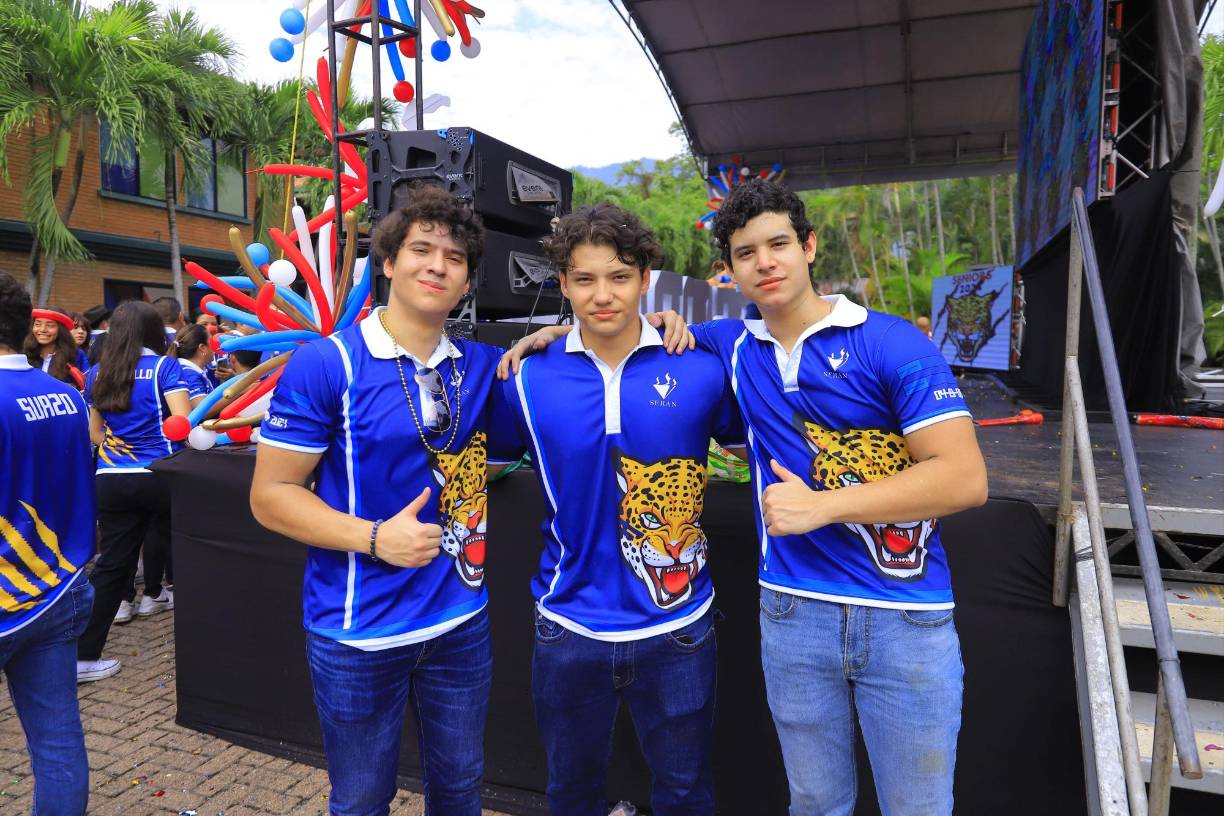 Óscar Sánchez, Miguel Echeverry y Romeo Castellón