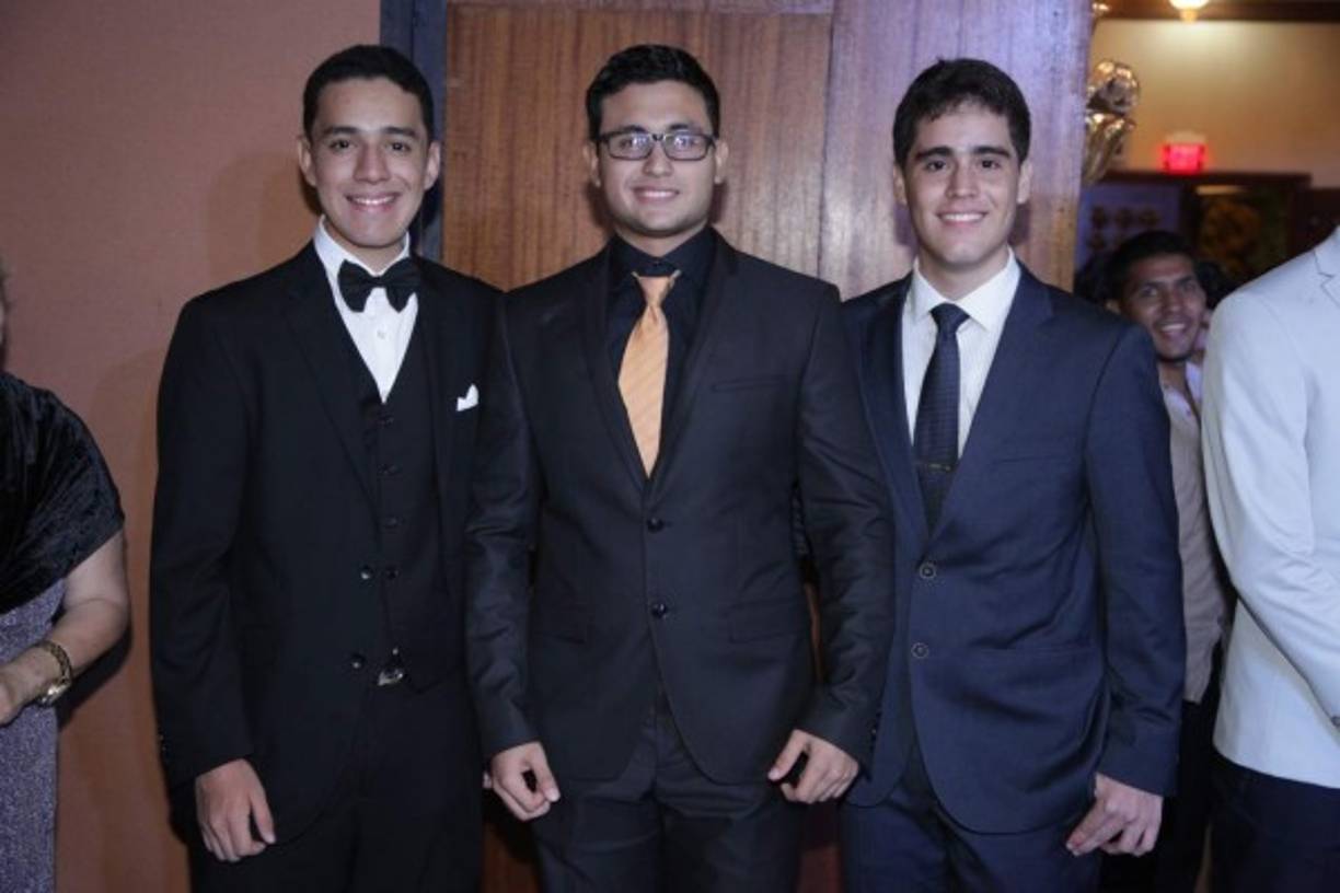 Daniel Moreno, Romel Posas y Steven Toledo.