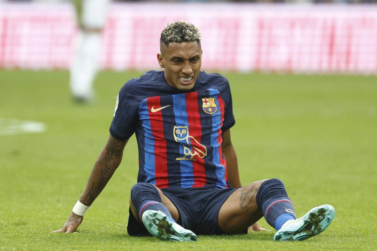 Raphina lució decepcionado al ver como Real Madrid les pasaba por encima.