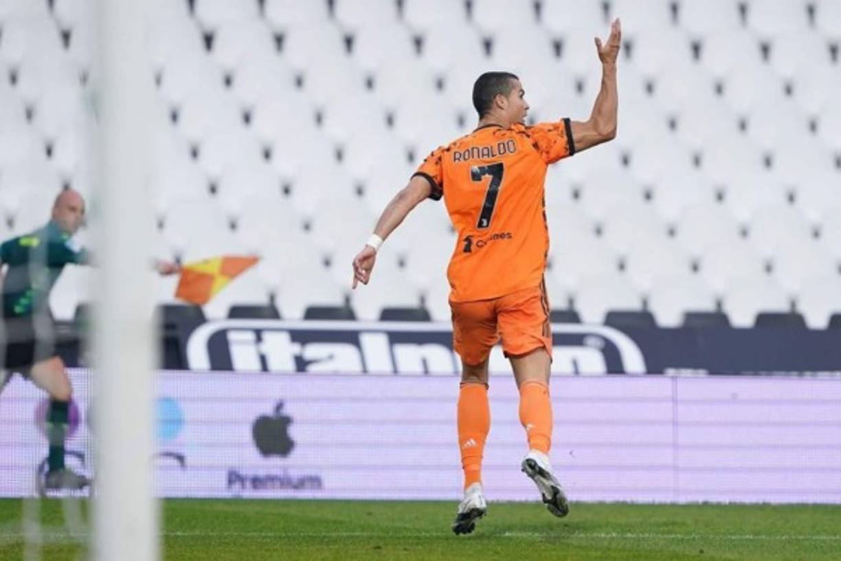 Cristiano Ronaldo fue la figura de la Juventus en el partido.