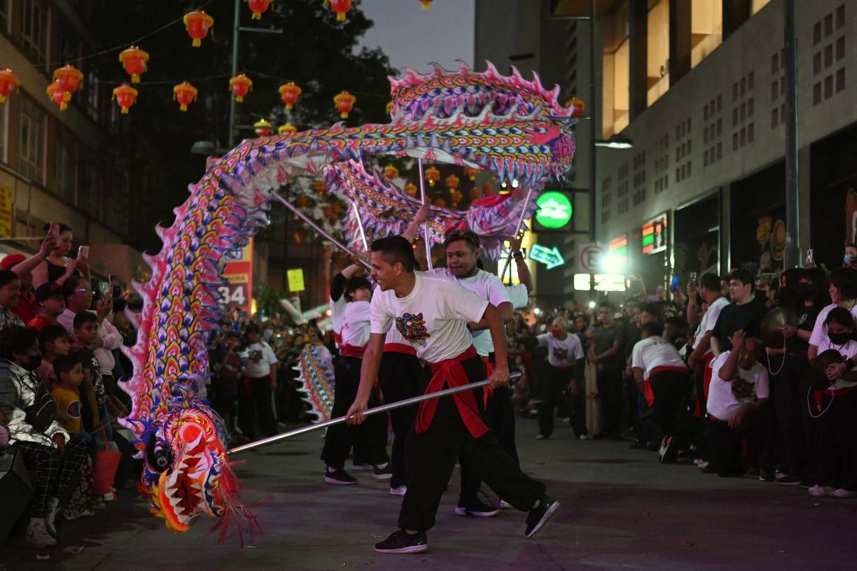 La Ciudad de México también se unió a los festejos de la comunidad asiática. 