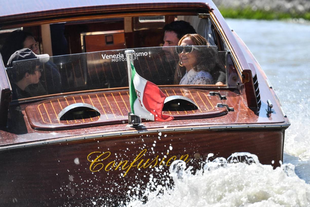 JLo y Ben Affleck arribaron a Venecia.