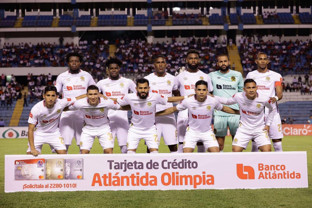 El 11 titular del Olimpia que mandó a la cancha Pedro Troglio para el clásico ante Motagua en el estadio Olímpico.
