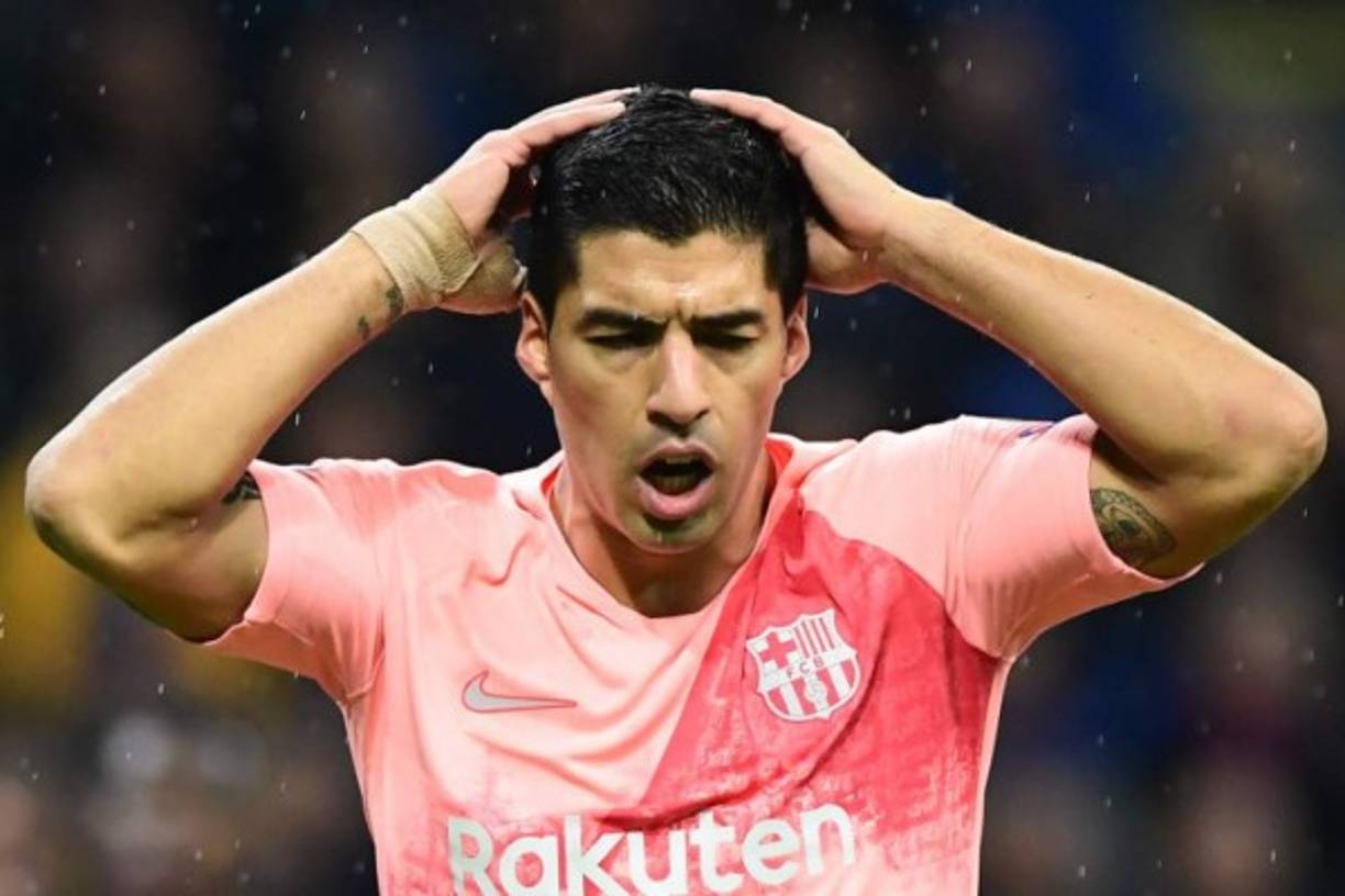 Luis Suárez se vio molesto en varios tramos del partido ya que no pudo anotarle al Inter.