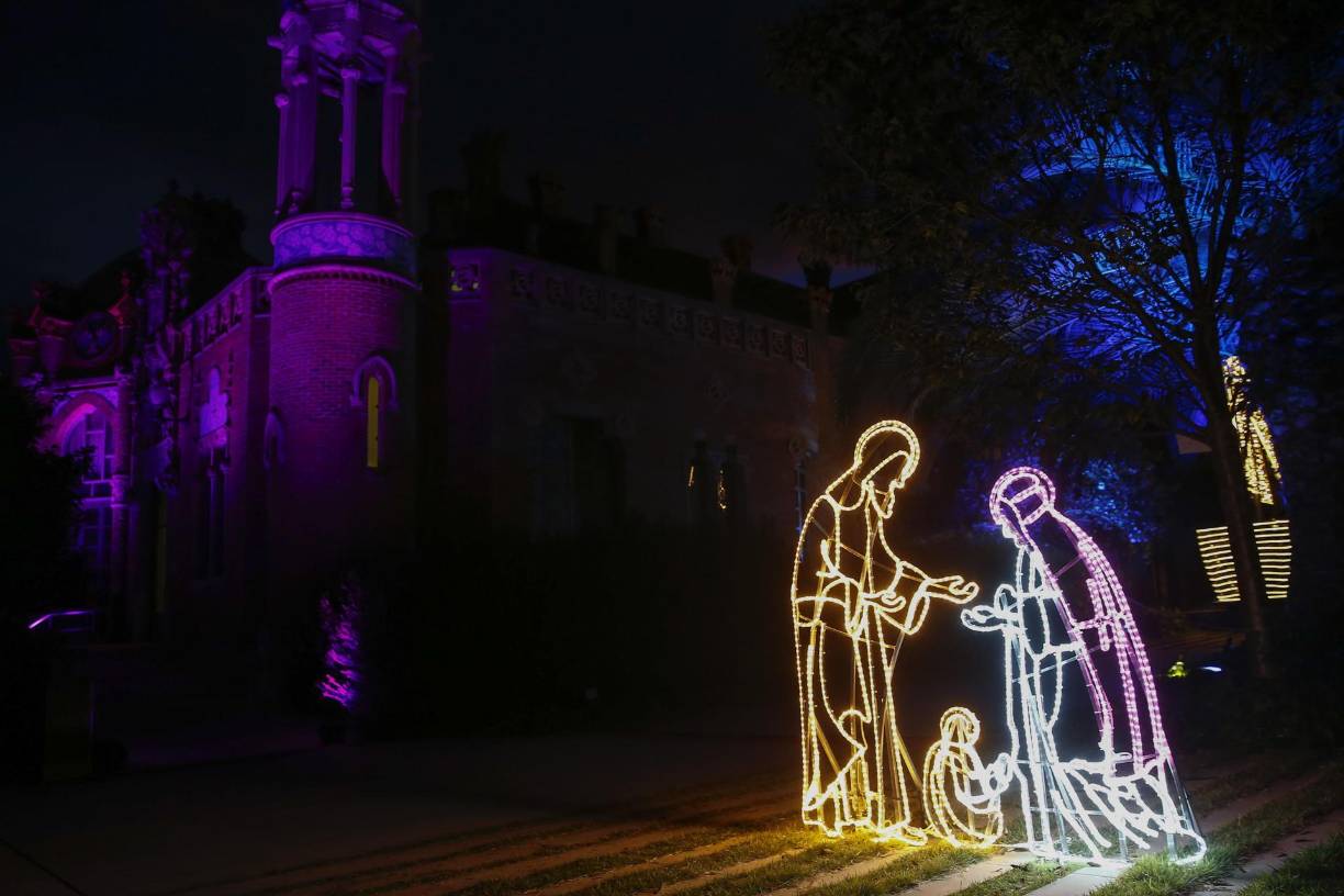 Decoración navideña en Barcelona.