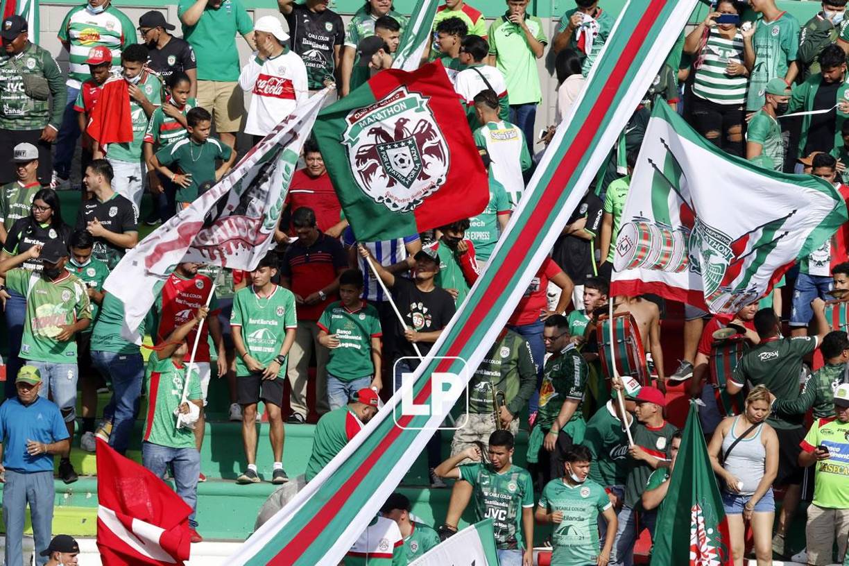 Los aficionados del Marathón disfrutaron con el triunfo de su equipo frente al Real España.