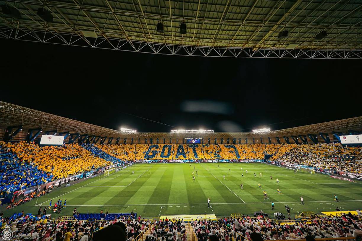 Los aficionados del Al Nassr se lucieron con el homenaje para CR7.