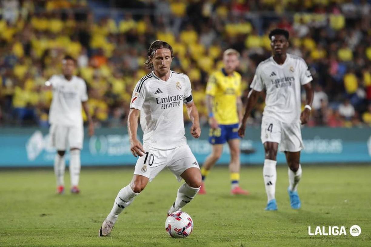 Luka Modric, capitán del Real Madrid, fue titular contra Las Palmas y fue sustituido en el segundo tiempo.