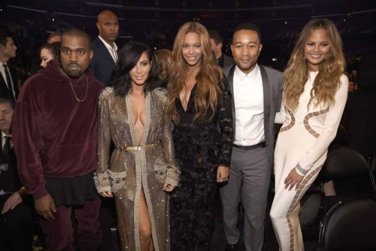 Kanye West, Kim Kardashian West, Beyonce, John Legend y Chrissy Teigen.