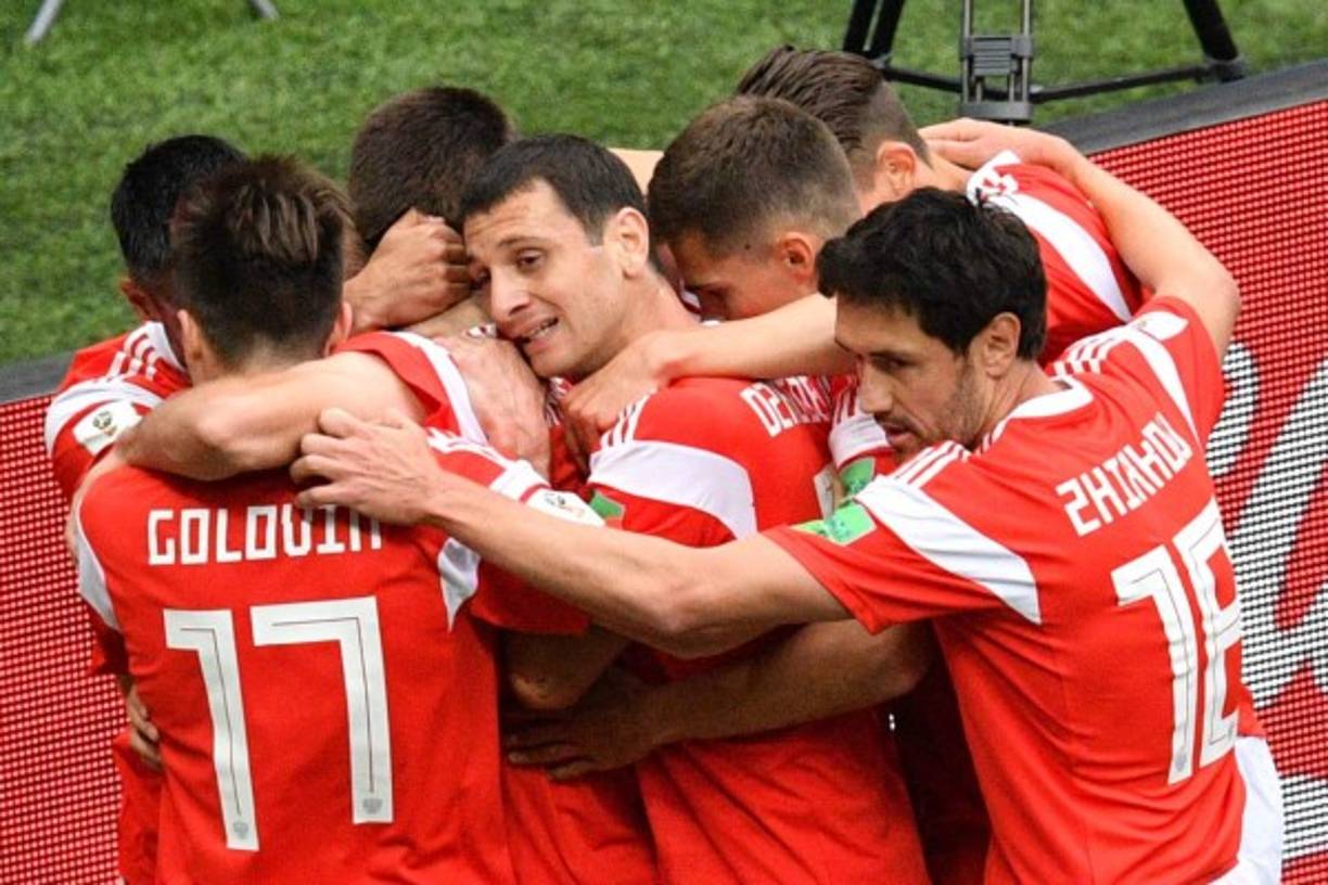 Rusia se fue ganando 2 a 0 en el primer tiempo. / AFP