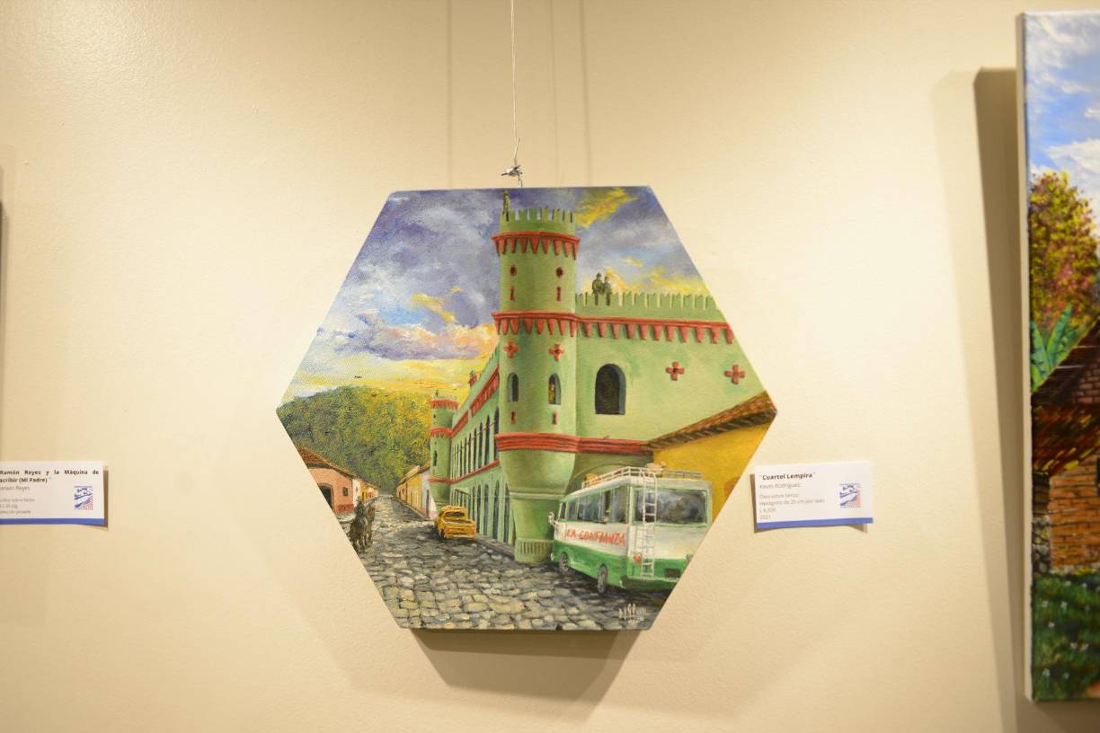 Kevin Rodríguez hizo esta obra llamada “Cuartel Lempira”