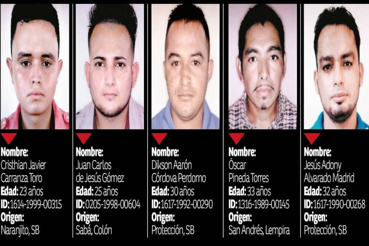 Además, Cristhian Javier Carranza, Juan Carlos de Jesús Gómez, Dikson Aron Córdova Perdomo, Óscar Pineda Torres, Jesús Adony Alvarado Madrid...