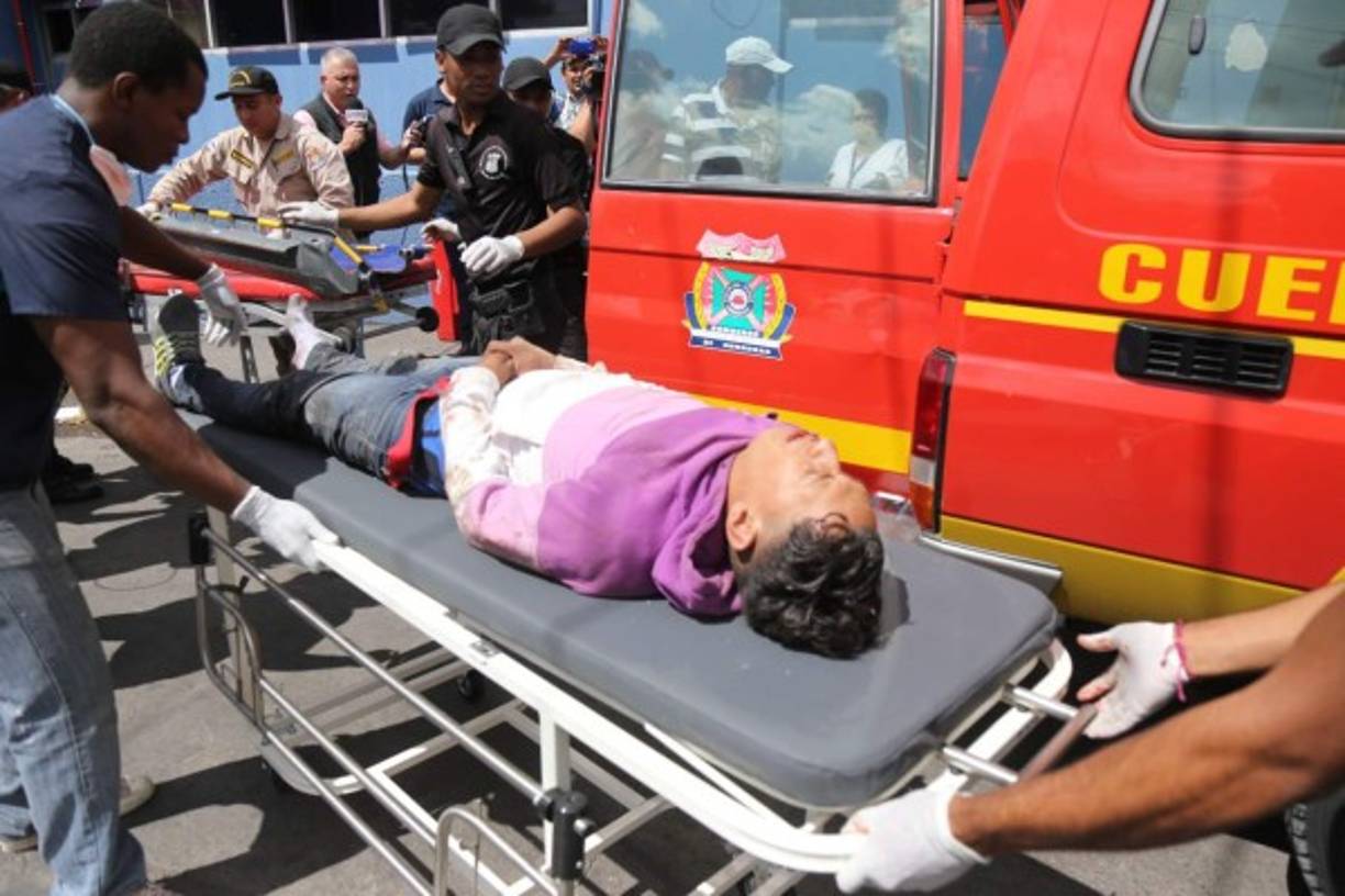 Los heridos fueron trasladados al Hospital Escuela y al Ihss en Tegucigalpa.