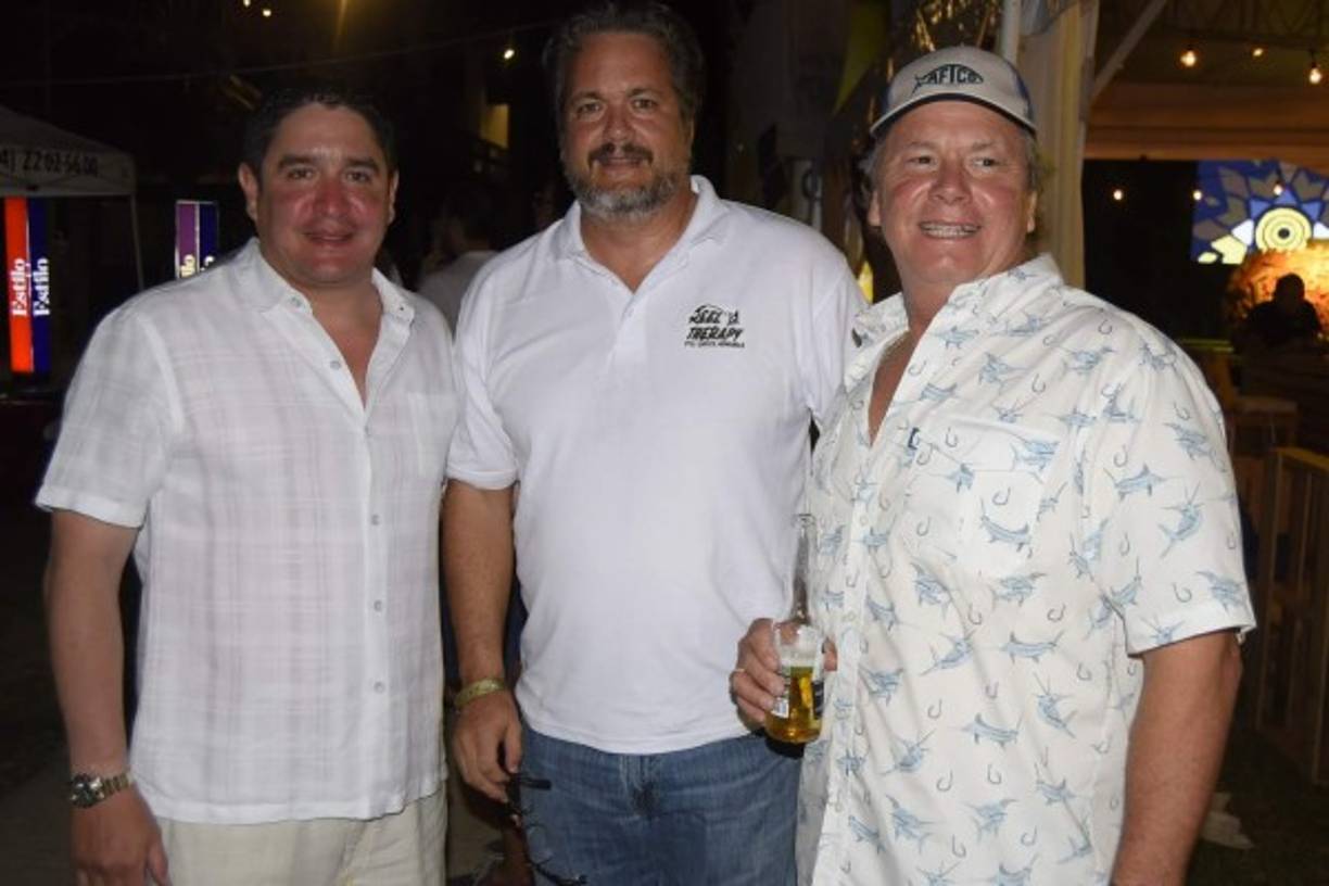 Mauricio Membreño, Guillermo Hepburn y Fabio Icaza.