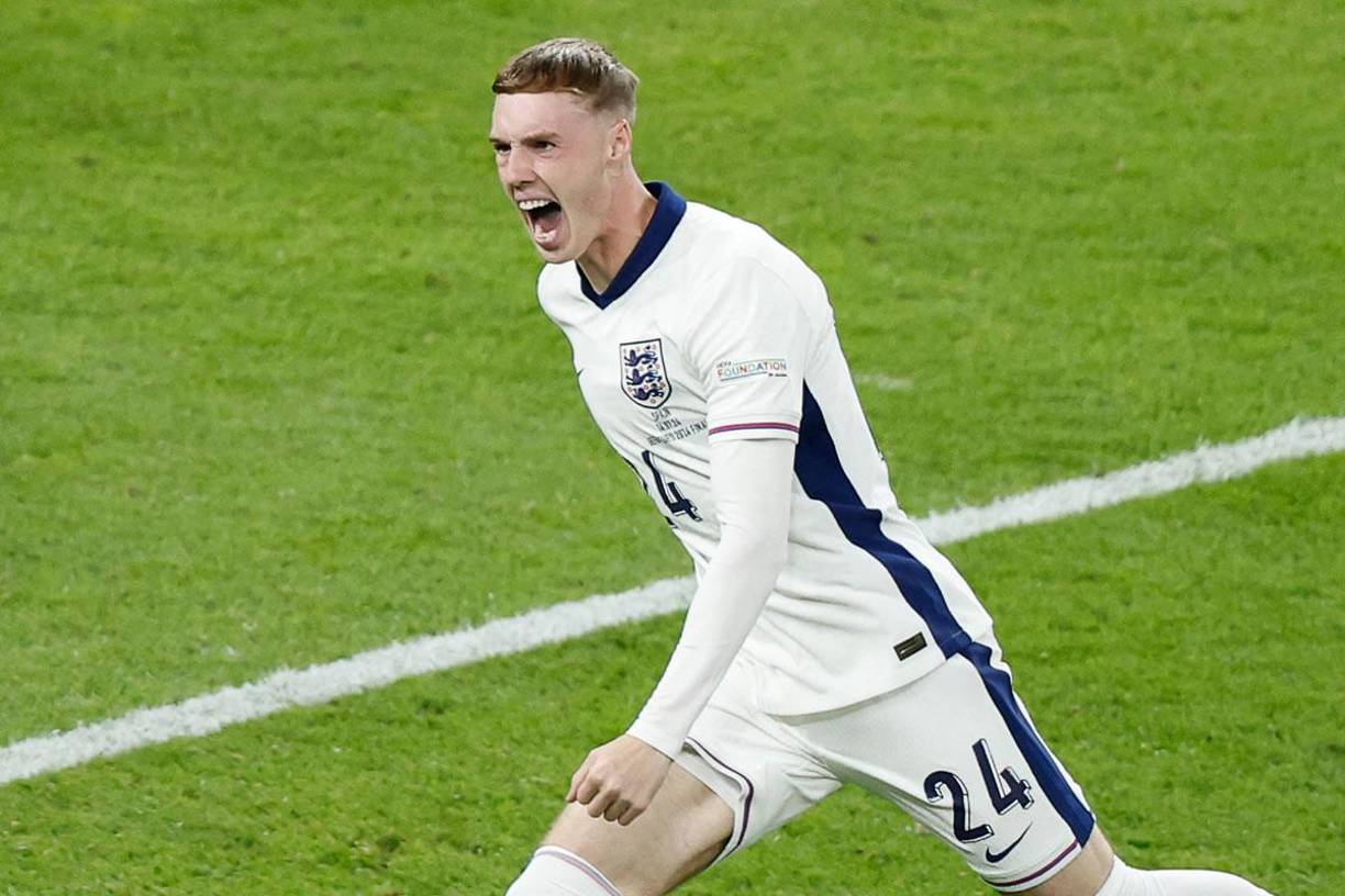Cole Palmer marcó un golazo para el empate de Inglaterra y así lo celebró.