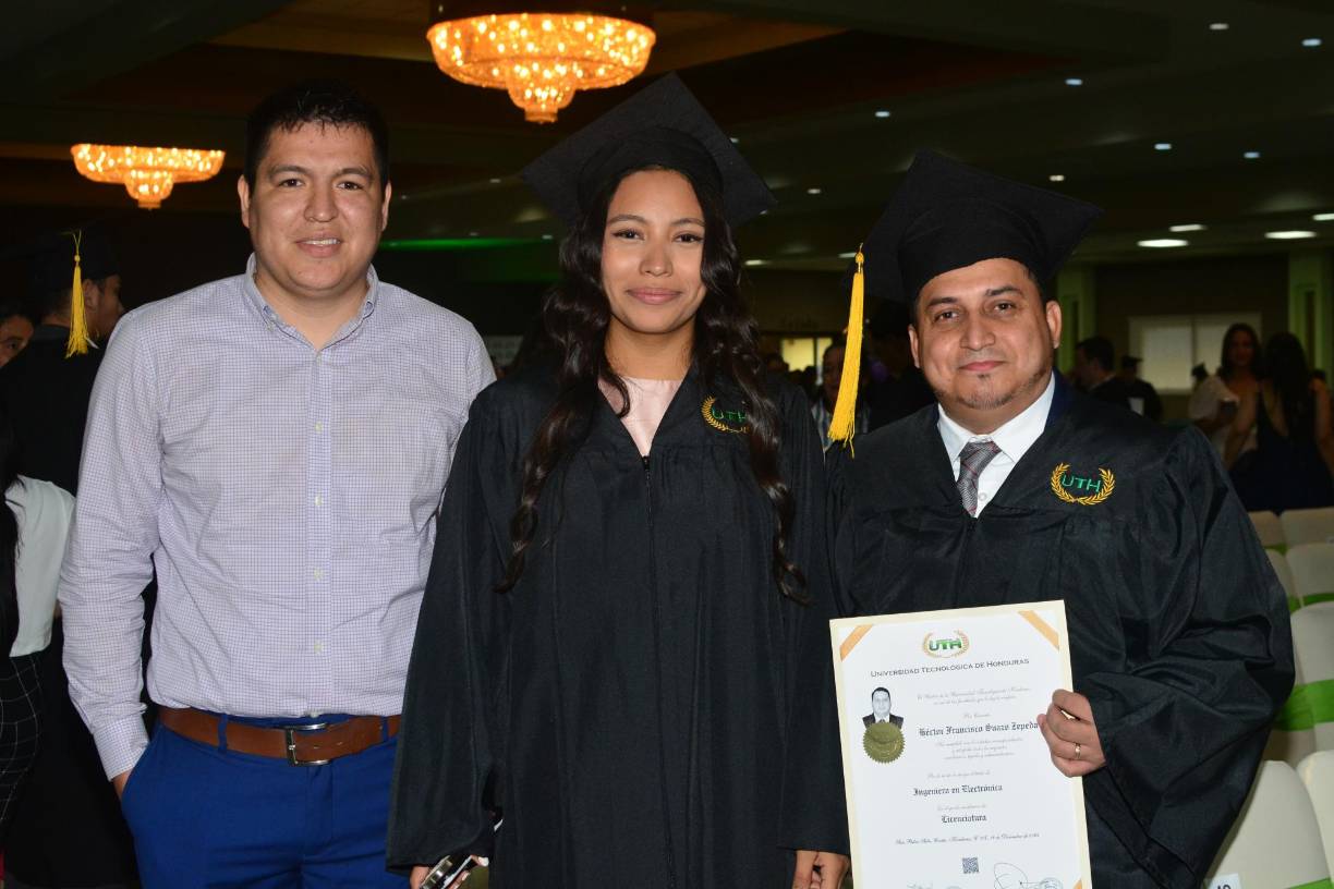 Franklin Lagos, Jennifer Vásquez y Héctor Suazo