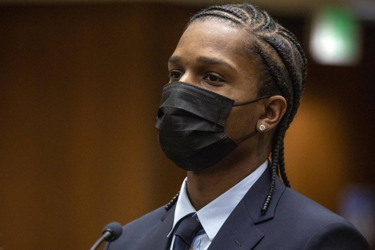 Rapper A$AP Rocky appears in a Los Angeles courtroom on August 17, 2022, for his arraignment. - A$AP Rocky, born Rakim Mayers, pleaded not guilty at his arraignment on two counts of assault with a firearm stemming from an alleged run-in with A$AP Relli in Hollywood last November. A$AP Rocky is due back in court on November 2, 2022. (Photo by Irfan Khan / POOL / AFP)