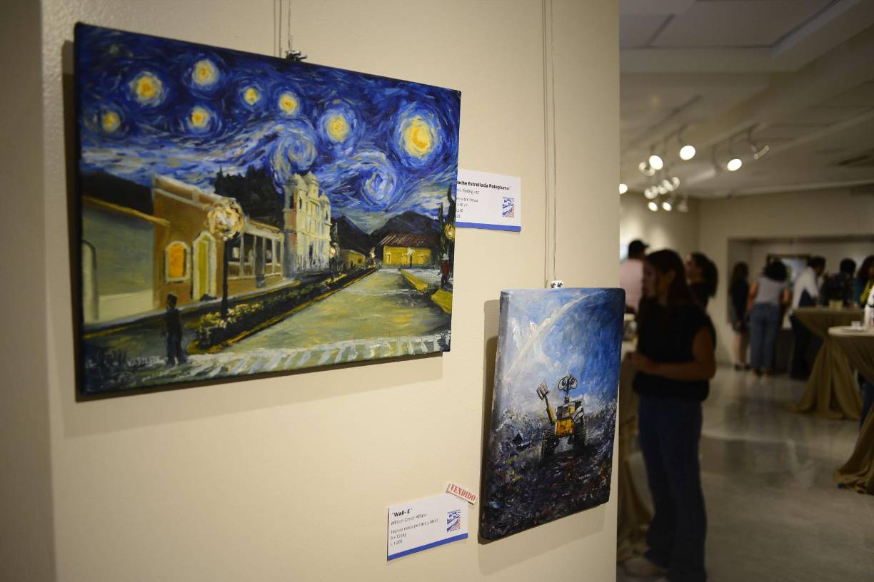 Otros de los cuadros expuestos en la galería. 