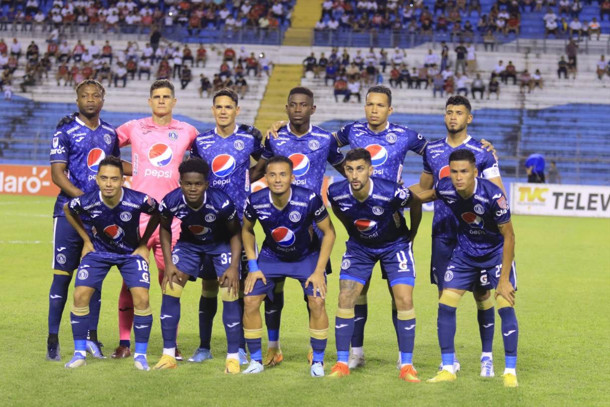 El 11 titular del Motagua que mandó al campo Ninrod Medina, entrenador que debutó en el banquillo de los azules en el Clausura 2023.