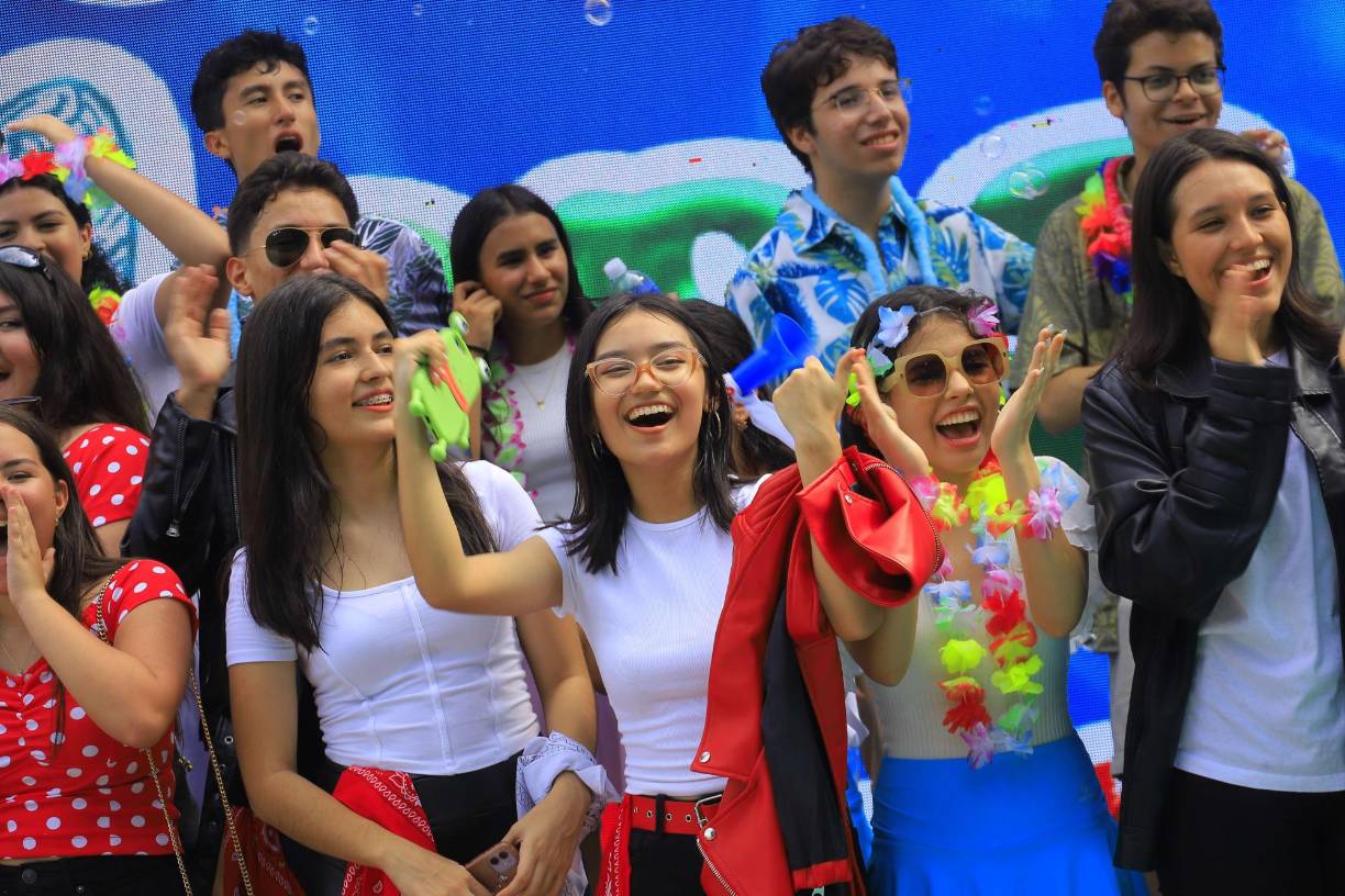 Los alumnos demostraron su felicidad desde el comienzo hasta el final, su entrada fue tal y como ellos la planearon. 