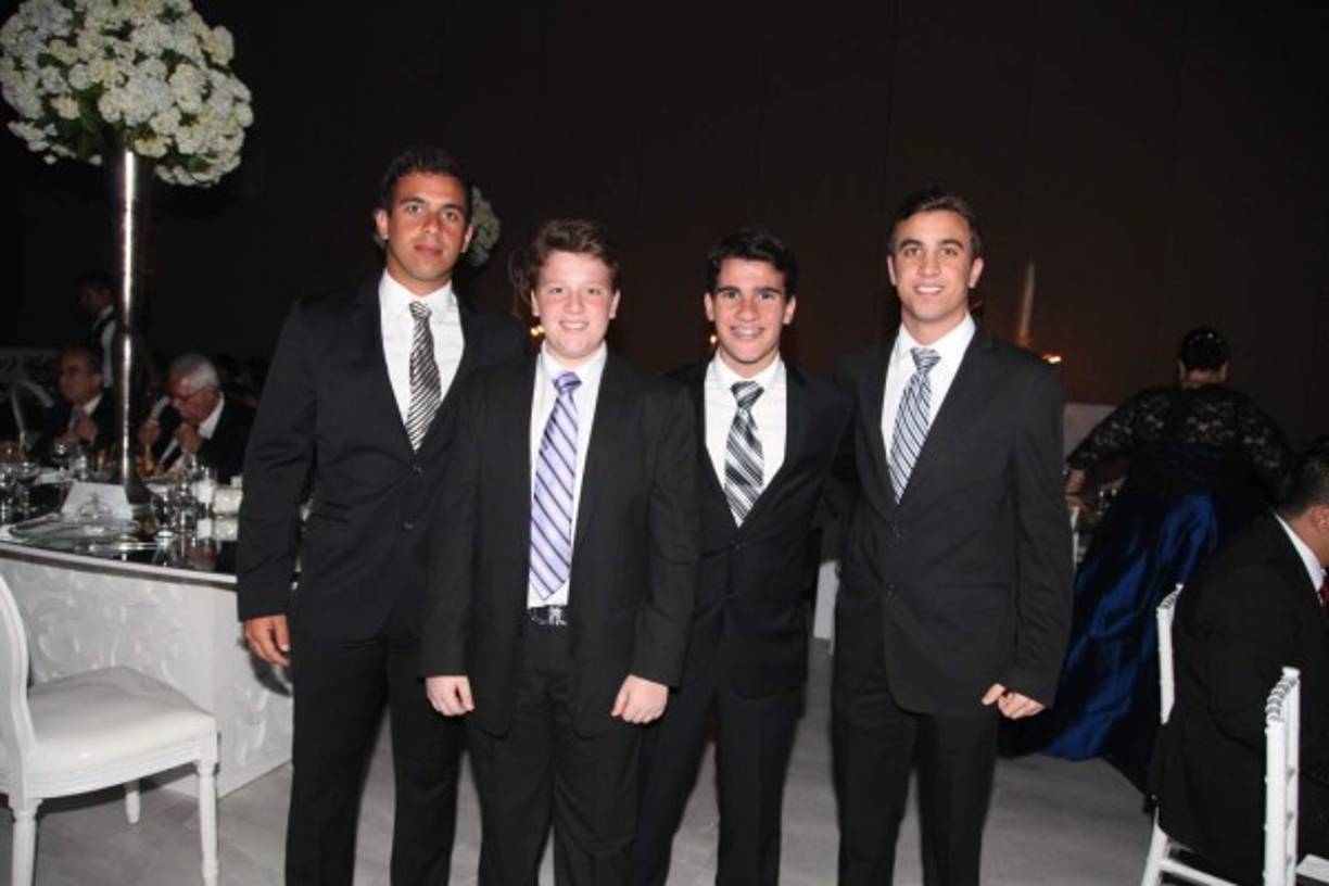 Afif Elías, George, William y Michael Diek.