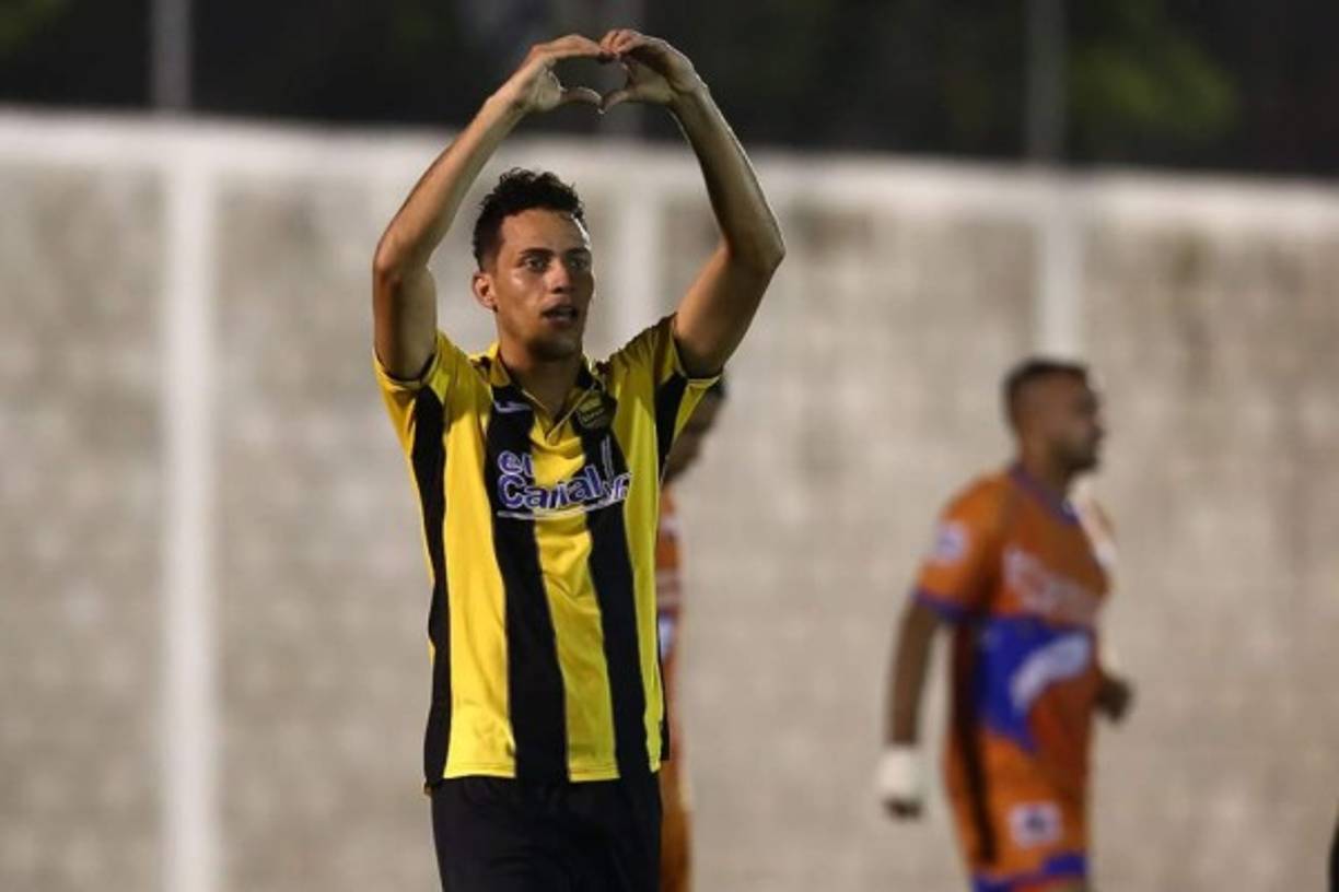 Así festejó Ángel Tejeda el gol que le marcó a la UPN en Choluteca.