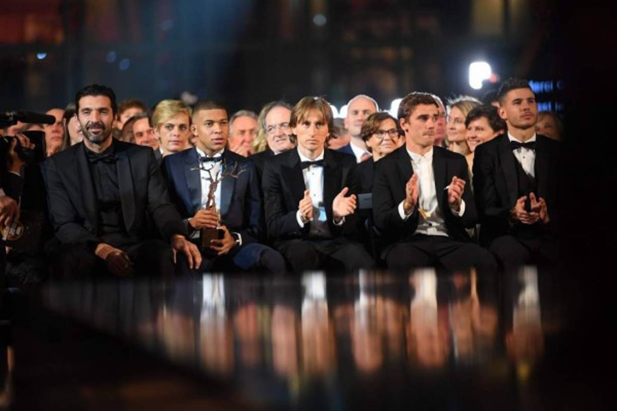 Todas las estrellas de la noche muy cerca en la Gala del Balón de Oro.