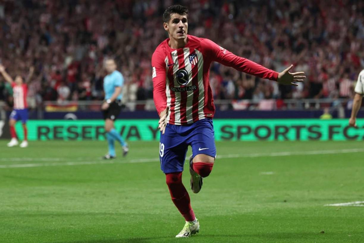 Apenas a los 40 segundos de iniciar el segundo tiempo, Morata anotó su doblete y fue el definitivo 3-1. 