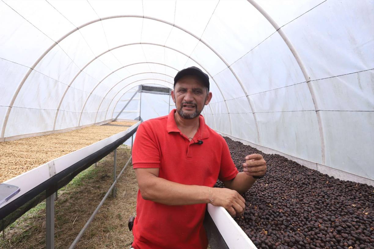 Durante un recorrido por su propiedad, el caficultor compartió que sus inicios en el sector se remontan a 1995, cuando apenas tenía 16 años y ayudaba a su padre en la finca familiar.