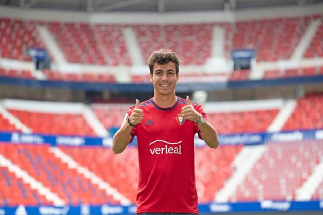Atlético de Madrid comunicó de forma oficial que llegó a un acuerdo con Osasuna para que el joven canterano Manu Sánchez milite en calidad de cedido durante esta temporada. Foto Twitter Osasuna.