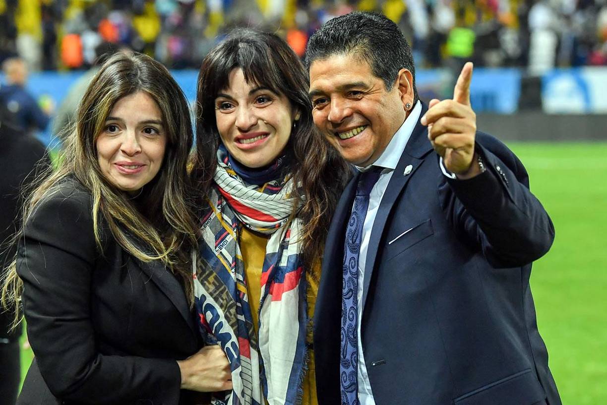 Raúl “Lalo” Maradona acompañó a sus sobrinas Dalma y Giannina en la celebración de la Copa Maradona.