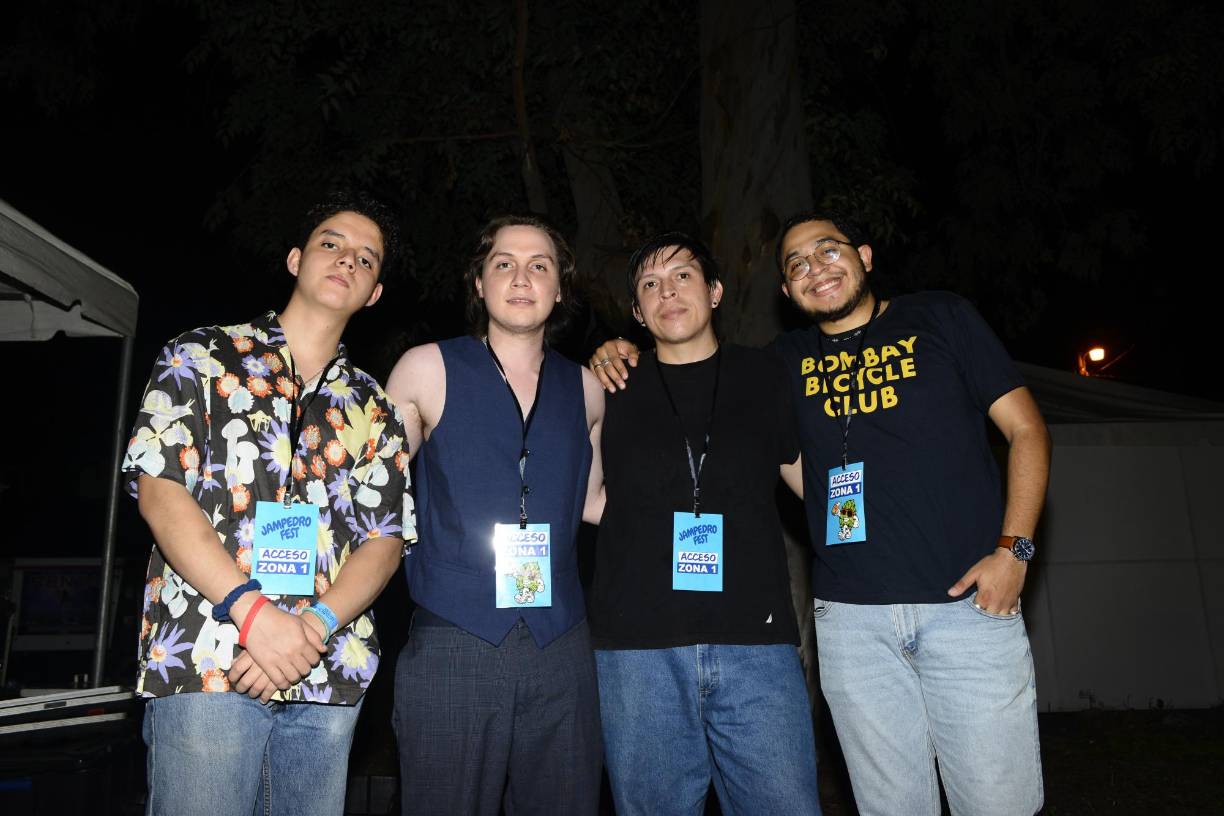 Alex Chávez, Samuel Álvarez, Jesús Aguilar y Fidel García