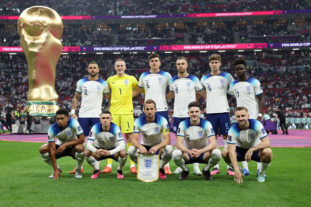 Inglaterra: Es la quinta selección del ranking FIFA con 1.774,19 puntos.
