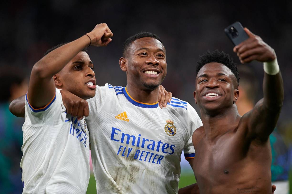 La selfie de Vinicius con Alaba y Rodrygo.