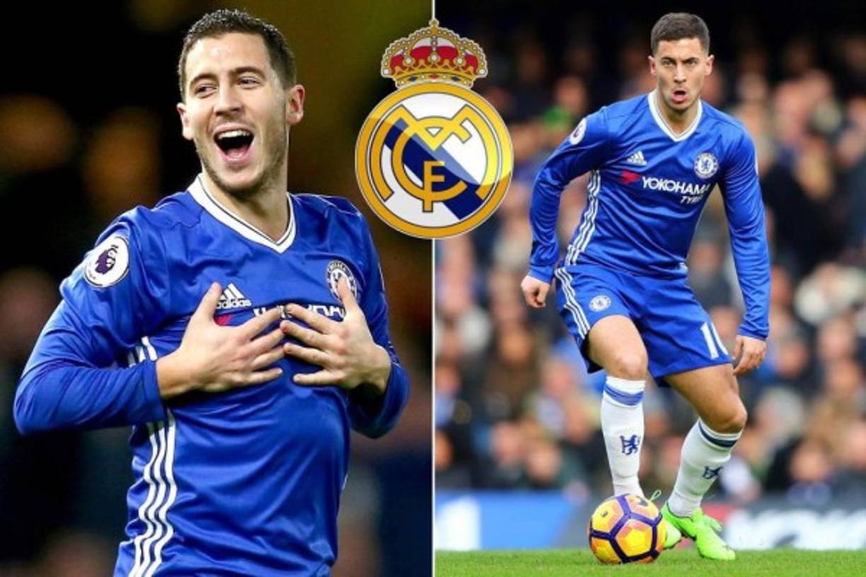 Eden Hazard: Bombazo. La revista belga Sport Foot Magazine abre en la portada de su último número con un fotomontaje del jugador vistiendo la camiseta del Real Madrid. Según sus informaciones, el club blanco ya ha mantenido contactos con el jugador del Chelsea para incorporarle este próximo verano.