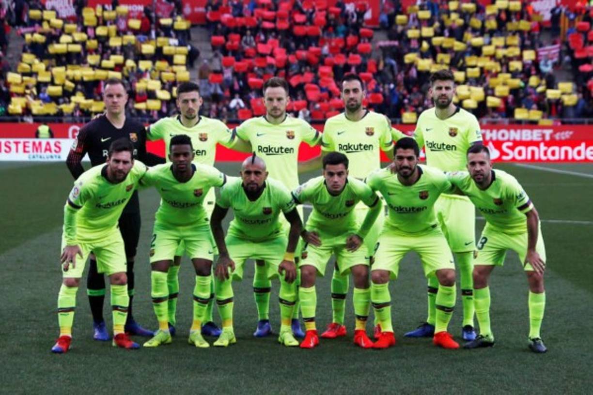 Y este fue el 11 titular del Barcelona ante Girona. Valverde apostó por Coutinho de entrada.