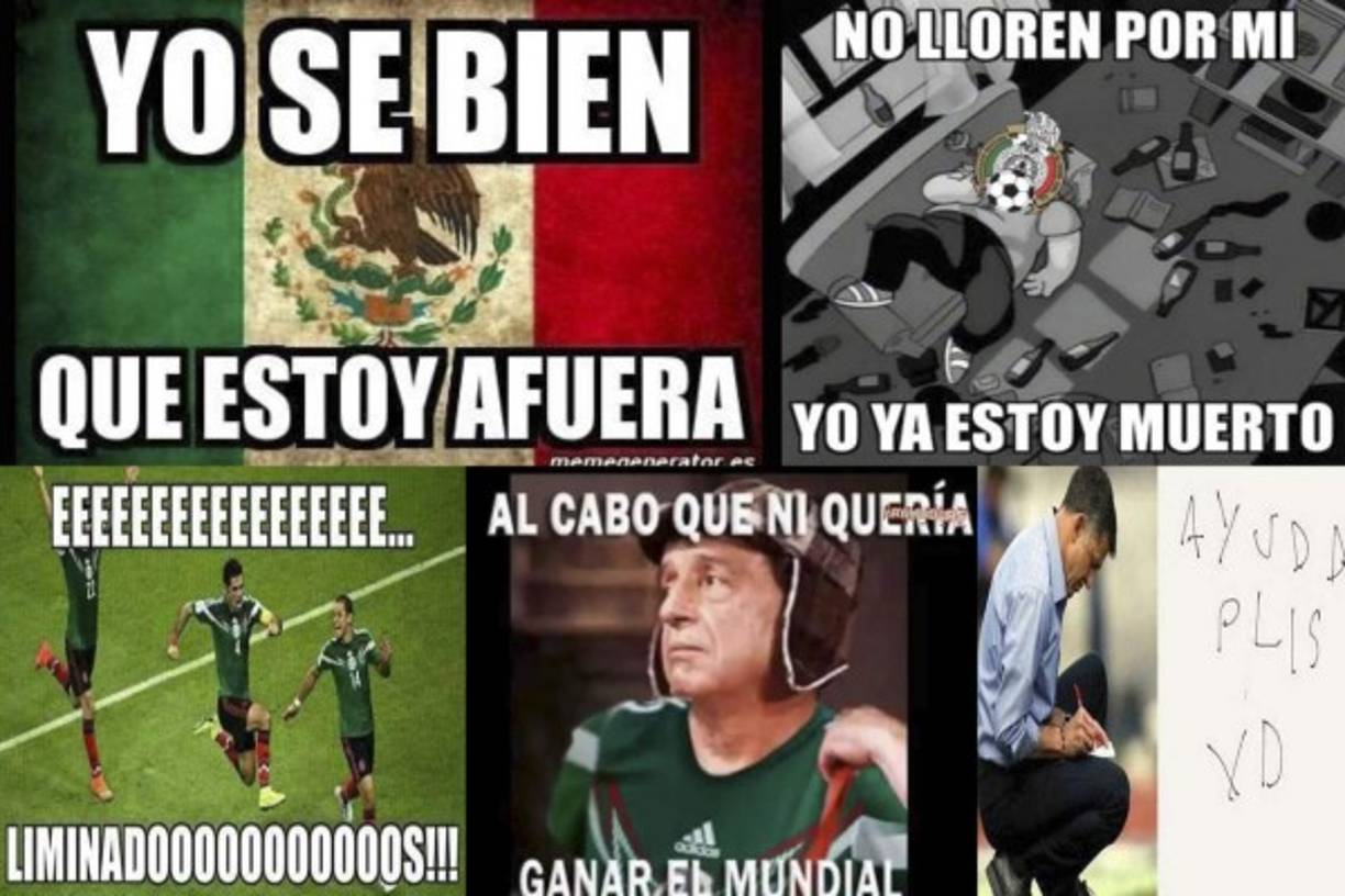 México ha sido eliminado del Mundial de Rusia al caer 2-0 ante Brasil en los octavos de final. Los memes no poueden faltar y los mexicanos son objetos de burlas.