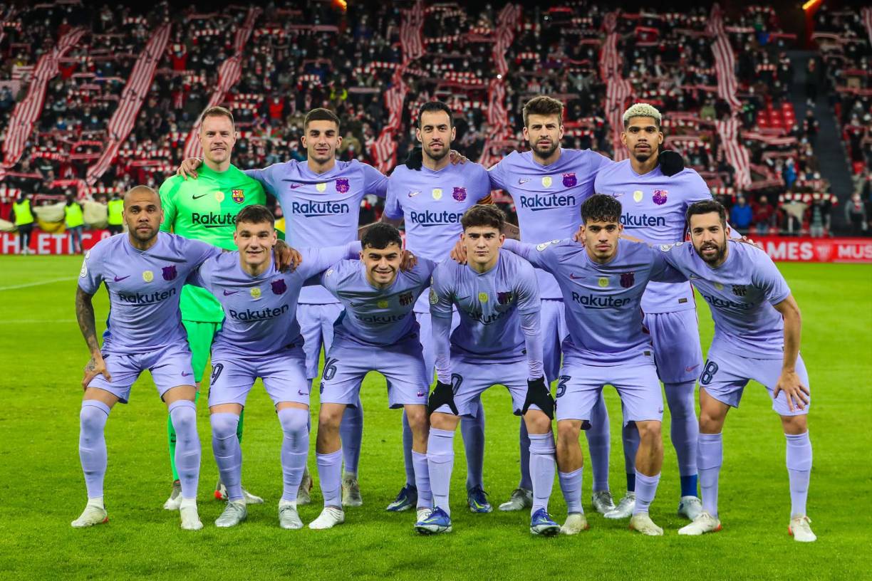 Este fue el 11 titular que jugó del Barcelona contra el Athletic Club de Bilbao.